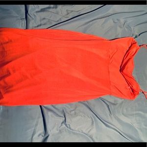 Mini pink spaghetti strap dress